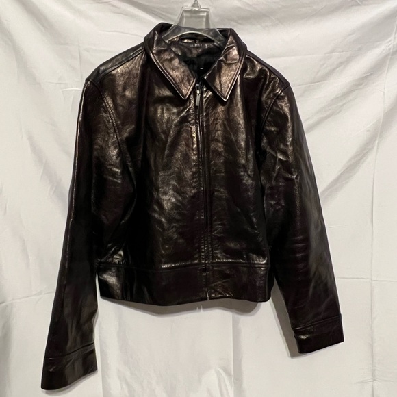 Jones New York Jackets & Blazers - XL Burnished Boho Ladies Leather Bomber Jacket Jones New York